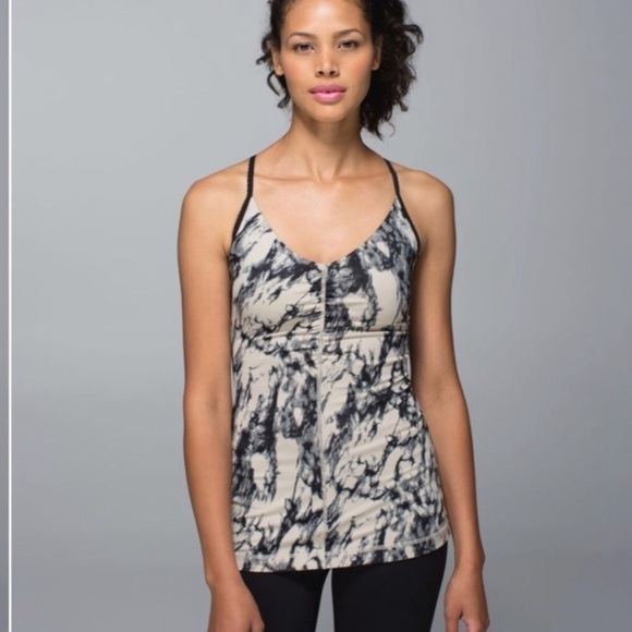 lululemon athletica Tops - Lululemon Open Your Heart Tank Mojave Tan/Black 6